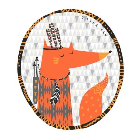 Стилизованная лиса