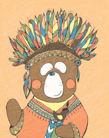 Животные в индейском стиле