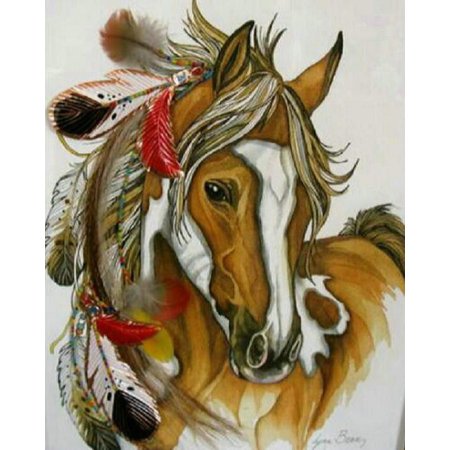 Индейцы на лошади Пинто