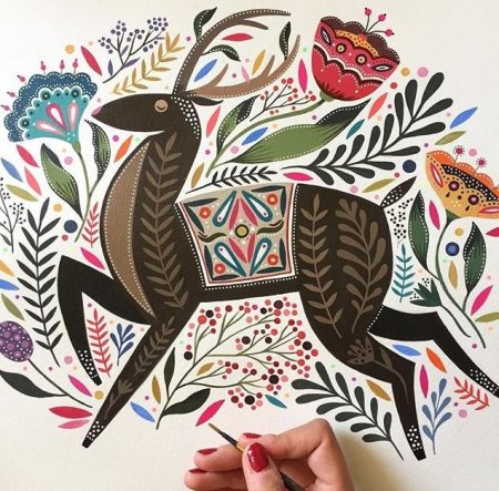 Этнический стиль в рисовании