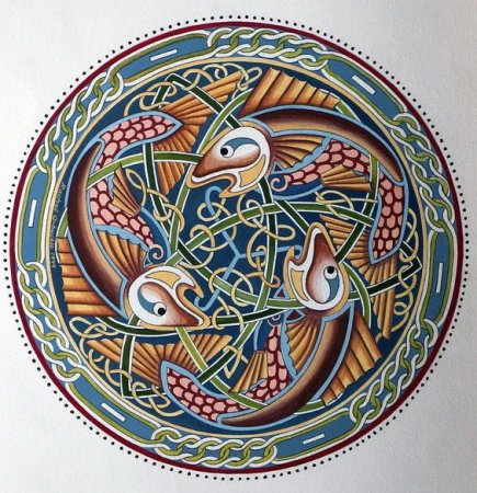 Декоративная композиция в круге