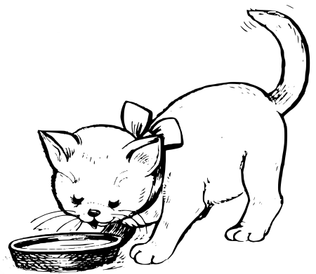 Котенок. Раскраска