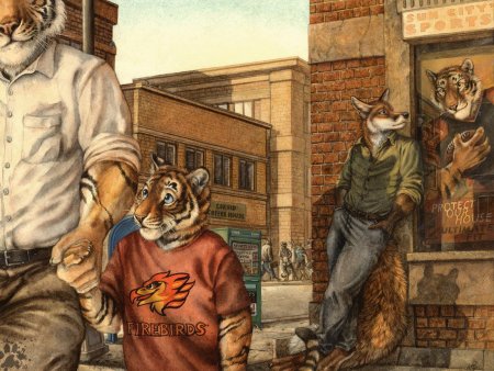 Blotch furry тигр