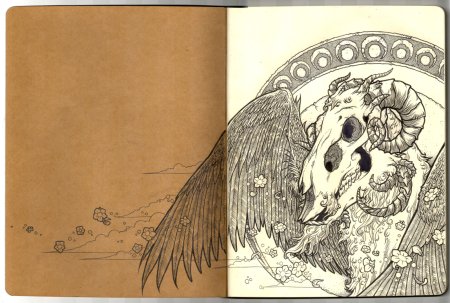 Жуткие рисунки в скетчбуке