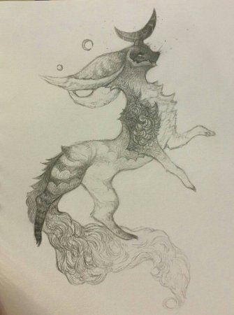 Мифические существа карандашом