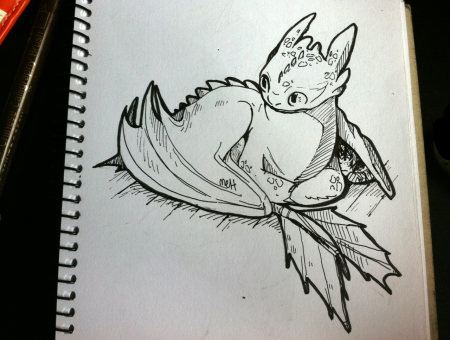Рисунки в скетчбук дракон