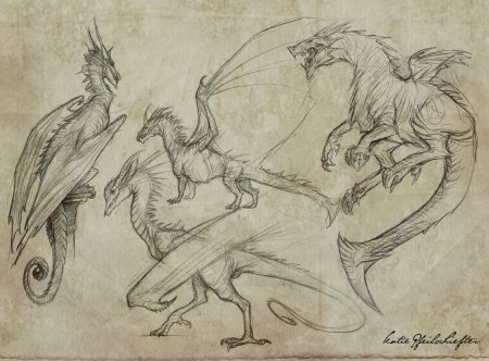 Скетчи фантастических существ