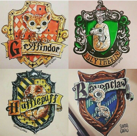 Гарри Поттер факультеты Слизерин милые