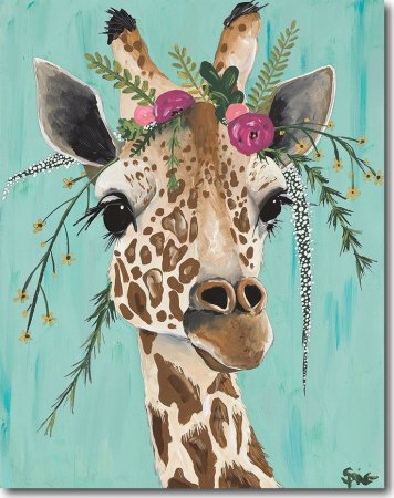 Акварельный Жираф