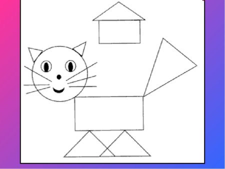 Кошка из геометрических фигур