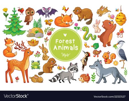 Лесные обитатели эмблема