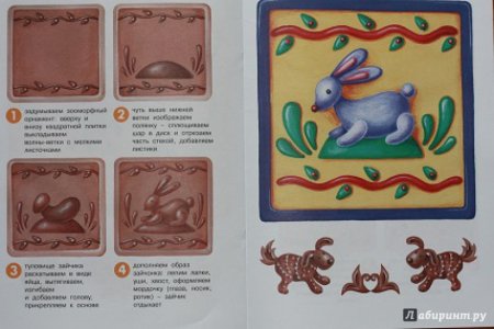 Изразец из скульптурного пластилина