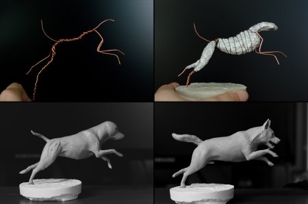 Проволочный каркас для скульптуры