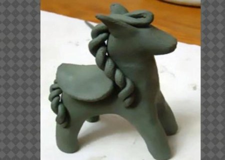 Лепка коня
