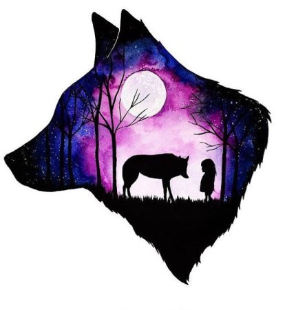 Акварельные силуэты животных