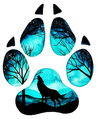 Рисунки акварелью силуэты