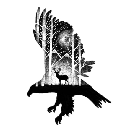 Блэкворк эскизы