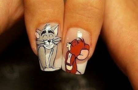 Сложная геометрия на ногтях