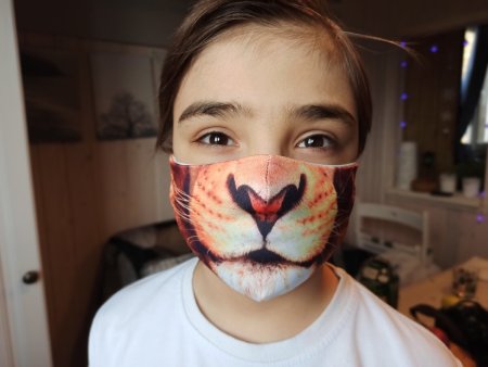 Кавайные маски для лица черные