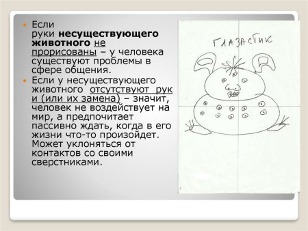 Заключение по методике несуществующее животное