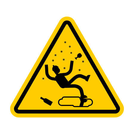 Знак осторожно скользкий