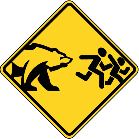 Знак осторожно медведи