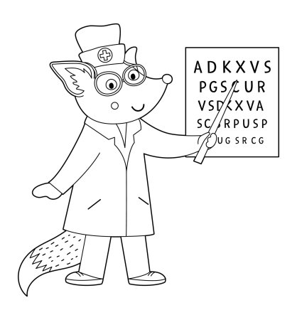 Профессия ветеринар раскраска