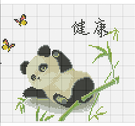 Вышивание крестиком Панда