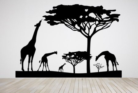 Силуэт африканского дерева