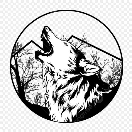 Векторное изображение волка
