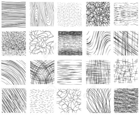 Разнообразие штрихов и линий в графике