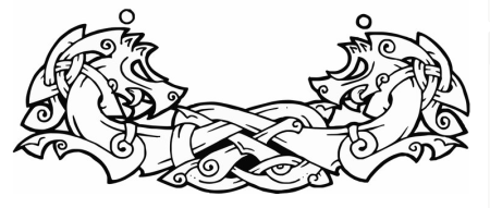 Скандинавские узоры и орнаменты на топор