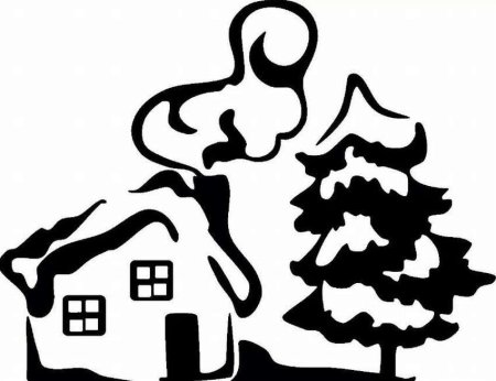 Трафареты на окна новогодние