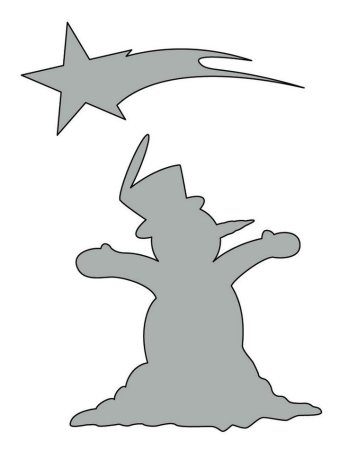 Фигуры на окно к новому году