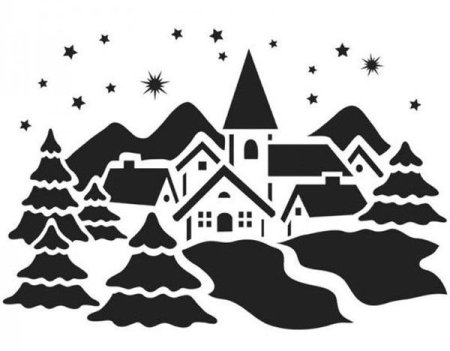 Новогодние силуэты