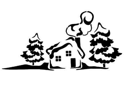 Зимние силуэты на окна