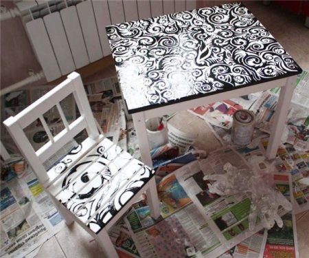 Разрисовать стол своими руками