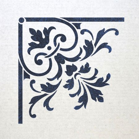 Трафаретные узоры на мебели