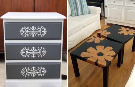 Трафареты для покраски мебели