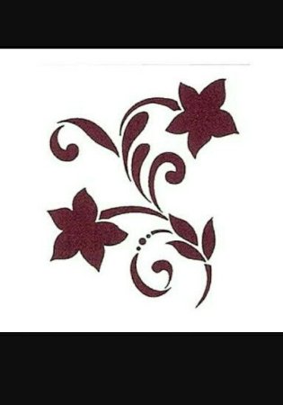 Трафареты узоров для стен