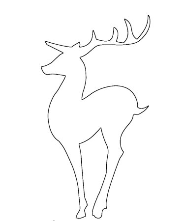 Трафарет "олени"