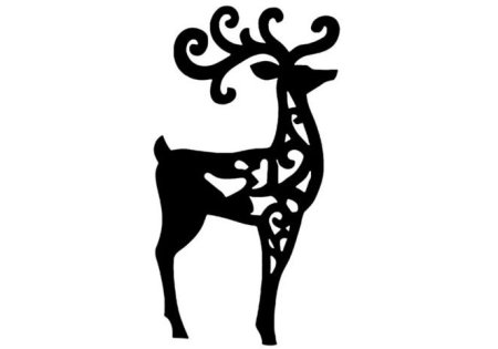 Трафарет "олени"