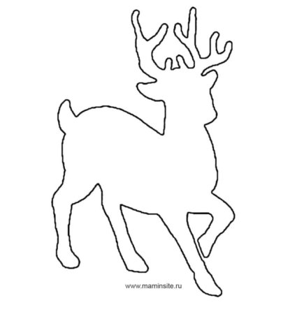 Шаблон оленя