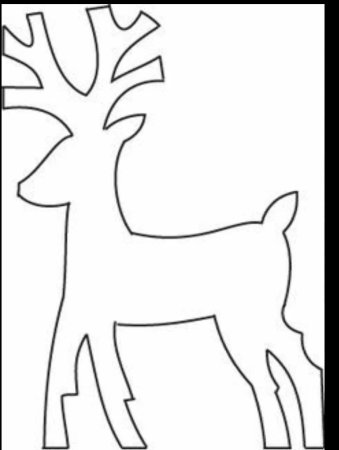 Трафарет "олени"