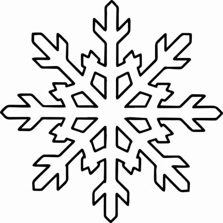 Снежинка раскраска
