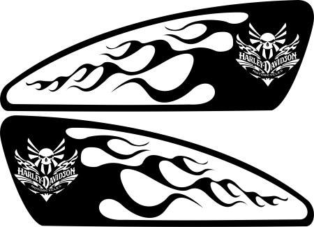 Мотоциклы с наклейками