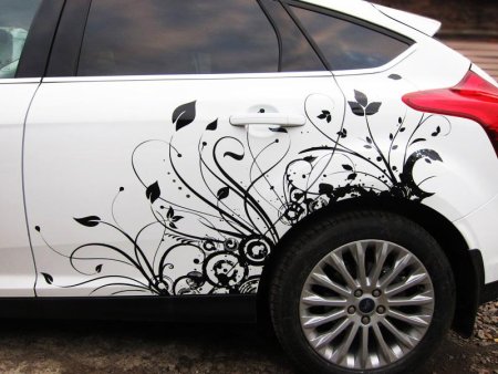 Трафареты для декора машины