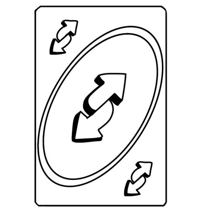 Карточка уно реверс под чехол