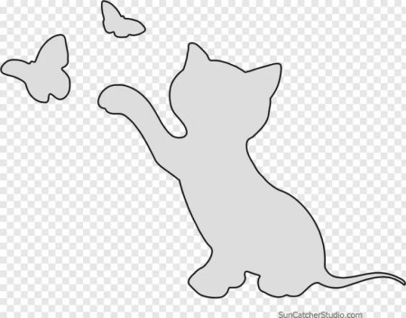 Трафарет кота