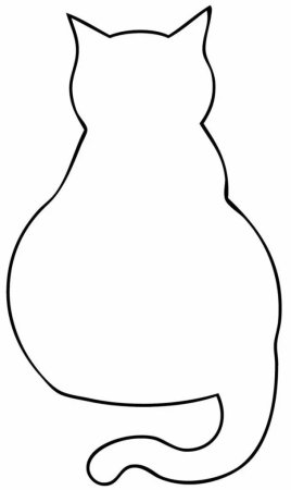 Трафарет кошки для вырезания